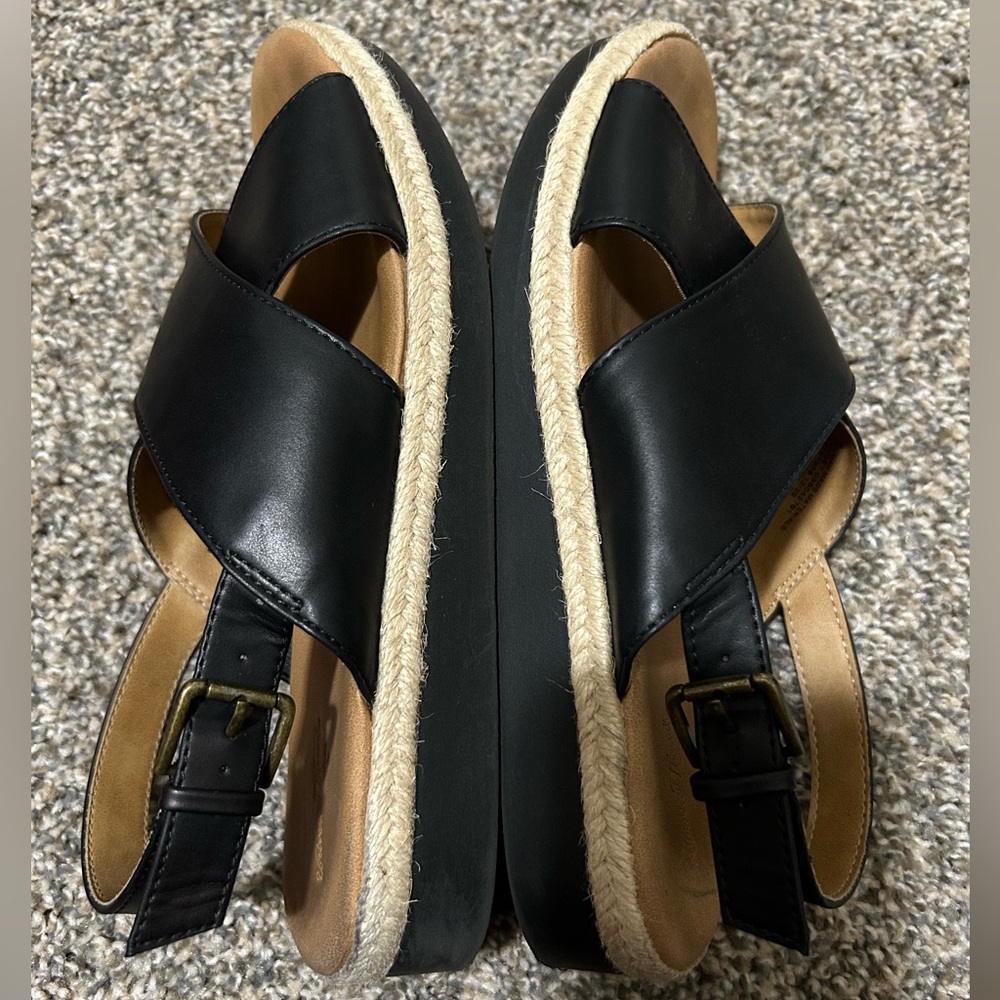 Women's Black Frances Heel Sandals - Picture 5 of 14